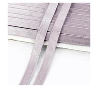 5/10Meters 10mm Colored Elastic Band for Sewing Underwear Stretch Webbing Strap Clothing Bra Nylon Rubber Bands DIY Accessories(TaroPurple,10Meters)