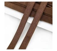 5/10Meters 10mm Colored Elastic Band for Sewing Underwear Stretch Webbing Strap Clothing Bra Nylon Rubber Bands DIY Accessories(Coffee,5Meters)