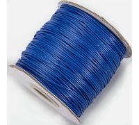 5/10Meters Round Wax Thread Polyester Leather Cord Rope Coated Strings for Braided Bracelets Jewelry Making DIY-Dark blue-1.5mm 10meters