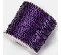 5/10Meters Round Wax Thread Polyester Leather Cord Rope Coated Strings for Braided Bracelets Jewelry Making DIY-Deep purple-2.0mm 5meters