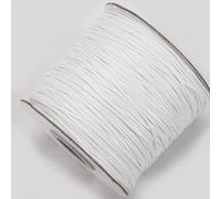 5/10Meters Round Wax Thread Polyester Leather Cord Rope Coated Strings for Braided Bracelets Jewelry Making DIY-White-1.0mm 10meters