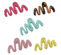5/10pack Stylish Street Claw Clip Fashion Versatiles Claw Clip Personality Accessory For Voluminous Hairstyles Durability Hair Grip