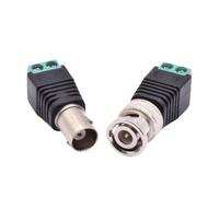 5/10pc BNC Q9 Male Female Screw Plug Socket Connectors Connector Adapter Terminal Surveillance Camera UTP Balun Audio Video CCTV(10pcs Male)