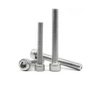 5/10pc M3 M4 M5 M6 M8 304 A2 Stainless Steel DIN912 Allen Hexagon Hex Socket Head Cap Bolt Screw Over Ultra Long 100mm(25mm,10pcs M5)