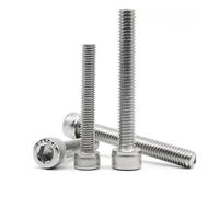 5/10pc M3 M4 M5 M6 M8 304 A2 Stainless Steel DIN912 Hex socket Hexagon Socket Head Cap Bolt Screw Over Ultra(40mm,5pcs M8)