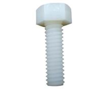 5/10pc M3 M4 M5 M6 M8 M10 M12 M14 M16 DIN933 White Nylon Plastic Insulated Outside External Hex Head Cap Bolt Screw L-5mm-120mm(20mm,5pcs M8)