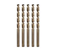 5/10Pcs 1-14mm Twist Drill Bits HSS High Speed Steel Bit Set Straight Round Shank for Hard Metal,Stainless,Cast Iron(12.5mm 5pcs)