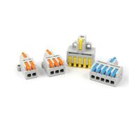 5/10PCS 1 In Multiple Out Quick Cable Connector With Screw Hole Compact Butt Push-in Splitter Splice Terminal Block IDGTTLDF(D1-5O,5PCS)