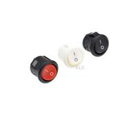 5/10PCS 15MM 16MM Diameter 2PIN RED white black ROUND Push Button rocker Switch ON/OFF power switches 3A/250V 6A/125V IDGTTLDF(2P,10Pcs)