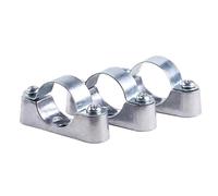 5/10Pcs 16/20/25/32/40/50Mm Aluminum Alloyl Off-Wall Code Saddle Clip Pipe Clamp Bracket Fixed(20mm 10pcs)