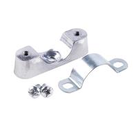 5/10Pcs 16/20/25/32/40/50mm Aluminum Alloyl Off-Wall Code Saddle Clip Pipe Clamp Pipe Bracket Fixed Clip(40mm 5pcs)