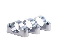 5/10Pcs 16/20/25/32/40/50Mm Aluminum Alloyl Off-Wall Code Saddle Clip Pipe Clamp Pipe Bracket Fixed Clip(32mm 10pcs)