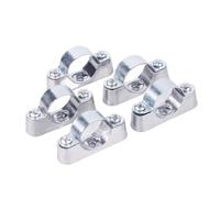 5/10Pcs 16/20/25/32/40/50Mm Aluminum Alloyl Off-Wall Code Saddle Clip Pipe Clamp Pipe Bracket Fixed Clip(40mm 5pcs)