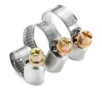 5/10pcs 25-38/44-64/90-110mm Pipe Clamps Stainless Steel Hose Clips Car Fuel Worm Drive wanglan(5pcs 25-38mm)