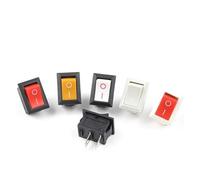 5/10Pcs 2Pin 21X15mm Rocker Switch 2 Position 6A/250VAC Power Switch ON-OFF Red Blue Green Yellow Black White IDGTTLDF(Grey Grey,5 PCS)