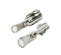 5/10Pcs 3#5#8# Zipper Head Double Sided Zip Slider for Metal Zippers Tent Jacket Suitcase Zips Puller DIY Sewing Accessories(Silver,Silver 10PCS_Green)