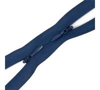 5/10Pcs 3# 60/120cm Invisible Nylon Zippers with Double Sliders Dress Pillow Replace Garment Zips Repair Kit DIY(Deep Blue,120cm-10Pcs)