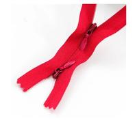 5/10Pcs 3# 60/120cm Invisible Nylon Zippers with Double Sliders Dress Pillow Replace Zip Garment Zips Repair Kit DIY Accessories(Red,120cm-5Pcs)