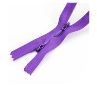 5/10Pcs 3# Invisible Nylon Zippers 60/120cm Double Slider Hidden Zipper for Sewing Clothes Bag Pillow Zip(Darkpurple,120CM_5PCS)
