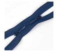 5/10Pcs 3# Invisible Nylon Zippers 60/120cm Double Slider Hidden Zipper for Sewing Clothes Bag Pillow Zip(Dark Blue,120CM_10PCS)