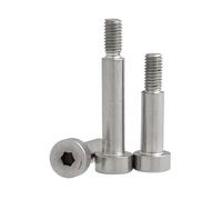 5/10pcs 304 Stainless Steel Hexagon Socket Plug Shoulder Screw(16mm,D6xM5 (5Pcs))