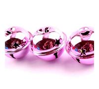 5/10PCS 40mm Colorful Bells Christmas Decoration Pendants Pet Bells DIY Crafts Christmas Tree Bells Handmade Accessories LDY006-Pink,10PCS