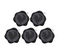 5/10Pcs Antique Leaf Themed Seal Sticker 30mm Adhesive Seal Stamp Sticker for Envelope Card Scrapbooking and Art Craft Embossed Envelope Decals
