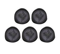 5/10Pcs Antique Leaf Themed Seal Sticker 30mm Adhesive Seal Stamp Sticker for Envelope Card Scrapbooking and Art Craft Embossed Envelope Decals