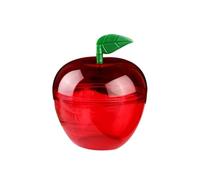 5/10pcs Apple Containers Snow White Decorations Plastic Cookie Jars Red Container Candy Boxes Apples Gift Party Favor(9x8cm,5pcs)