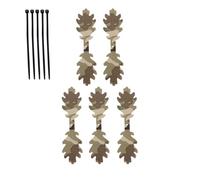 5/10Pcs Camouflage Leaf Scrim Strip, Camo Leafy Strip with Zip Tie, Concealment Leaves Strips for Hunting Blinds, Helmet, Backpack & DIY Ghillie Suit
