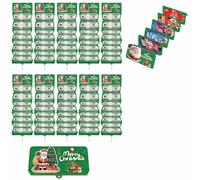 5/10PCS Christmas Money or Gift Card Holder with 10 Slots, Surprise Xmas Gift Card Holder, Christmas Red Envelope Money Box, for Xmas Surprise Games, Family Gatherings (Green-10PCS)