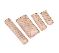 5/10pcs Clear Cabochon Glass Rectangle 10x25mm 10x30mm 19x38mm 10x50mm DIY Flat Back Making Findings (Size : 10x25mm 10pcs)