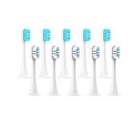 5/10Pcs ，Compatible for xiaomi ， T300/T500/T700 Sonic Electric Toothbrush Heads Replaceable Refill Nozzles 4Colors with Anti-Dust Caps(5Blue 5White)