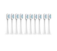 5/10Pcs ，Compatible for xiaomi ， T300/T500/T700 Sonic Electric Toothbrush Heads Replaceable Refill Nozzles 4Colors with Anti-Dust Caps(10 White)
