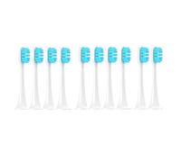 5/10Pcs ，Compatible for xiaomi ， T300/T500/T700 Sonic Electric Toothbrush Heads Replaceable Refill Nozzles 4Colors with Anti-Dust Caps(10 Blue)