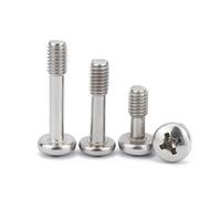 5-10pcs Cross Bolt M2 M2.5 M3 M4 M5 M6 M8 304 Stainless Steel Pan Head Cross Locking Screw Half Thread Round Pan Head Screw(M4x12mm-10pcs)