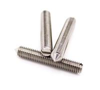 5/10PCS DIN553 304 Stainless Steel Slotted Head Tapered End Headless Grub Bolt Cone Point Set ScrewM1.6 M2 M2.5 M3 M4 M5 M6 M8 M10 GB71(35mm,5pcs M10)