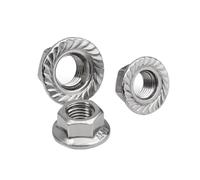 5/10pcs Fine Thread DIN6923 M8x1.0 M10x1.0 M10x1.25 M12x1.25 M12x1.5 Flanged Hex Nut Flange Nuts Non-Slip Lock Nut Antiskid Nut(M12 x 1.5 (5pcs))