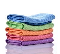 5/10PCS Fish Scale Microfiber Dish Towels - Reusable, Soft & Lint-Free, Super Absorbent Kitchen Wipes & Cleaning Cloths(5pcs)