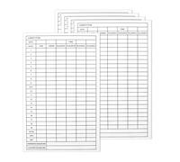 5/10pcs Golfs Competition Scorecards Score Sheet Sports Cards Record Scores Keeper Accessories Enduring Sports Cards