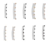 5 / 10Pcs Hair Flyaway Smoothing Comb Strong Metal Frame Invisible Bangs Fixed Insert Comb for Work and Outdoor Activity Portable Hair Tidy Tool