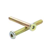 5/10pcs Hex Socket Flat Head Furniture Bolts M8 M6 Zinc Plating Countersunk Connector Screws(10mm,M6 10pcs)