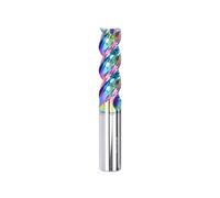 5/10pcs HRC55 Carbide End Mill 3 Flute U-groove Tungsten Milling Cutter CNC Tool Aluminum Fiberglass Copper Plastic Wood Tools(6X30X100,10PCS)