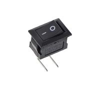 5/10PCS KCD11 Rocker Switch 10 * 15mm Push Button Switch ON-OFF/ON-OFF-ON 2 Pins / 3 Pins 3A 250VAC / 6A 125VAC 10x15mm(2Pin L-type black,10)