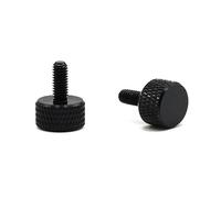 5-10pcs/lot M3 M4 M5 M6*6/8/10/12/16/20 Colourful Aluminum Knurled Hand Tighten Thumb Screw(Black,6MM_M3 10PCS)
