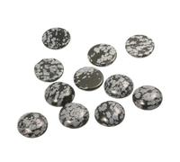 5-10pcs/lot Natural Stone Cabochon Beads 4/6/8/10/12/14/16/18/20/25mm Round Semi-Precious Cabochon Cameo for DIY Jewelry Making-Snowflake Stone-20mm 5pcs