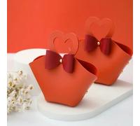5/10pcs Love Creative MINI Wedding Candy Box Gift Packaging Bag Wedding Party Supplies Portable Leather Candy Box Companion Gift