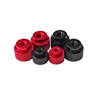 5-10pcs M3 M4 M6 Blind hole Hand Nut Knurled Aluminum Thumb Nut for Locking Airframe Aluminum Alloy Tighten Hand nut(10pcs silver M4 D07)