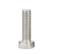 5-10pcs M4 M5 M6 304 Stainless Steel Hex Hexagon Socket Thin Low Short Profile Head Cap Screw Bolt(M5(5Pcs),45mm)