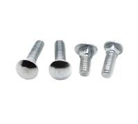 5/10pcs M4 M5 M6 Zinc-plated Carbon Steel GB12 DIN603 Round Head Square Neck Carriage Screw Coach Bolt L=10-100mm(16mm,M5 10pcs)